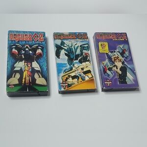 ANIME SUPER DIMENSION CENTURY ORGUSS 02 VHS LOT MANGA VOLUME 1 2 3